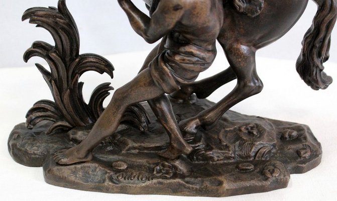 Bronze Cheval de Marly after G. Coustou, 19th Century-RVK-1029333