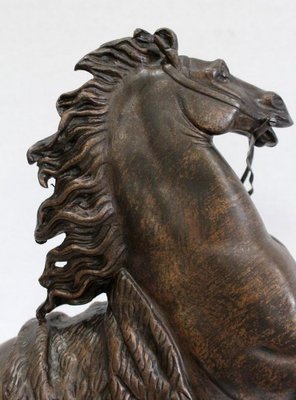 Bronze Cheval de Marly after G. Coustou, 19th Century-RVK-1029333