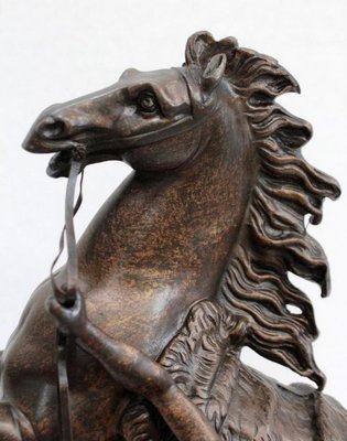 Bronze Cheval de Marly after G. Coustou, 19th Century-RVK-1029333