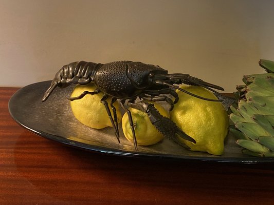 Bronze Crayfish Figurine, 1900s-MMH-1720157