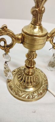 Bronze & Crystals Wall Lights, France, 1950s, Set of 2-RGF-1220729