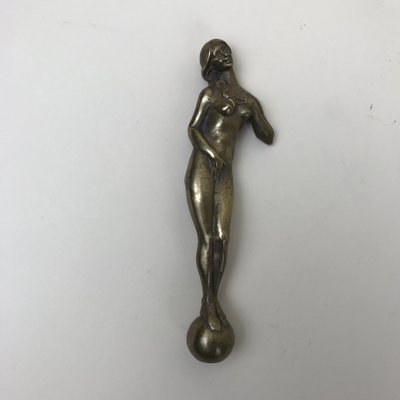 Bronze Decorative Element Inspired by Botticelli's Venus, Italy, 1900s-YNA-656125