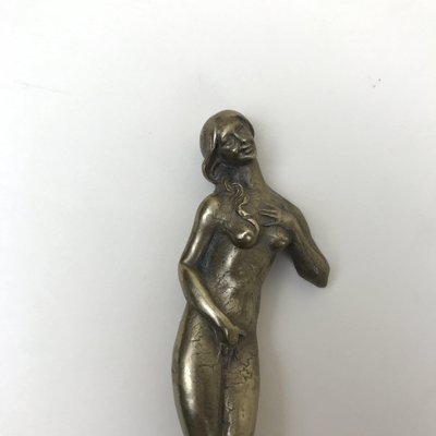 Bronze Decorative Element Inspired by Botticelli's Venus, Italy, 1900s-YNA-656125