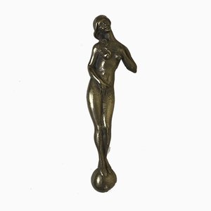 Bronze Decorative Element Inspired by Botticelli's Venus, Italy, 1900s-YNA-656125