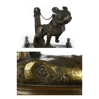 Bronze Dog Mascot Sculpture-NQ-624795