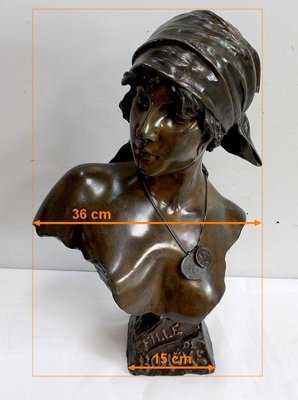 Bronze, Fille de Bohème, E. Villanis-RVK-912082