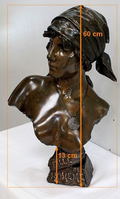 Bronze, Fille de Bohème, E. Villanis-RVK-912082