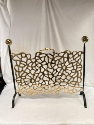 Bronze Fireplace Screen by David Marshall, 1970-VRR-2036701