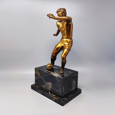 Bronze Footballer Sculpture, Italy, 1920s-1930s-QGR-1720454