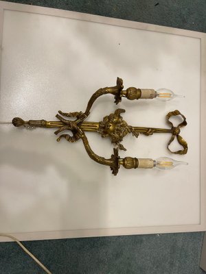 Bronze Fruit Sconces, 1920s, Set of 2-JJC-1754316