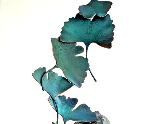 Bronze Gingko 5 Leaves by Kuno Vollet-MDB-1803610