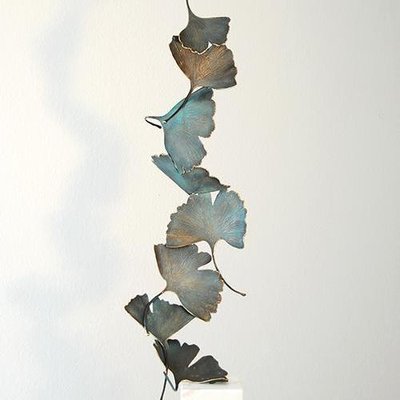 Bronze Gingko 8 Leaves by Kuno Vollet-MDB-1803630