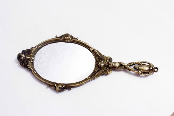 Bronze Hand Mirror, 1930s-BQF-2016120