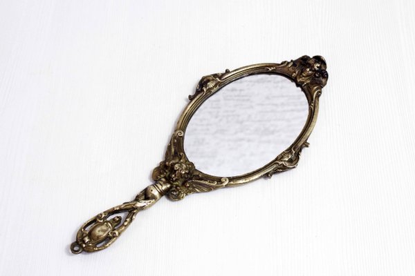 Bronze Hand Mirror, 1930s-BQF-2016120