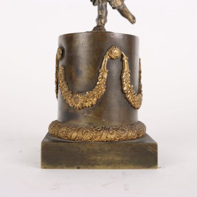 Bronze Holder Depicting Female Figure Statue, Late 19th Century-VMM-1394235