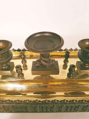 Bronze Inkstand / Inkwell, 1820s-AWH-902359