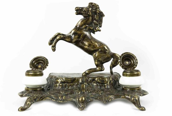 Bronze Inkwell, Mid-20th Century-ZCI-984849