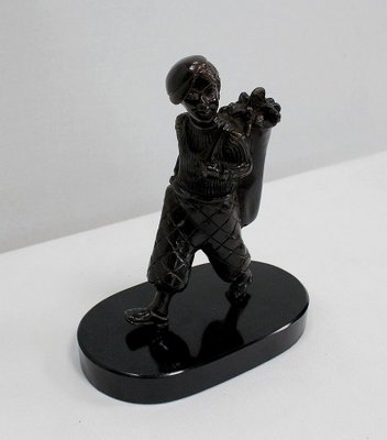 Bronze Jeune Caddie de Golf Sculpture, Late 19th Century-RVK-967159