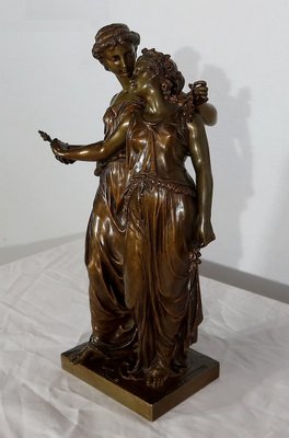 Bronze Jeunes Romaines Sculpture from H. Dumaige, 19th-Century-RVK-1153850