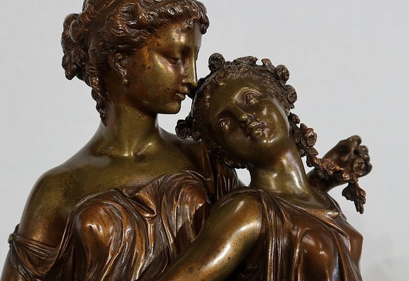 Bronze Jeunes Romaines Sculpture from H. Dumaige, 19th-Century-RVK-1153850