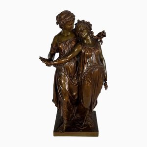 Bronze Jeunes Romaines Sculpture from H. Dumaige, 19th-Century-RVK-1153850