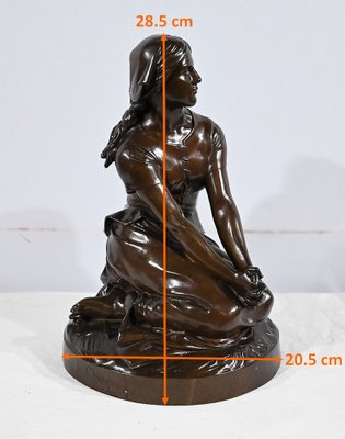 Bronze Joan of Arc in Domrémy from H. Chapu, 1800s-RVK-1777867