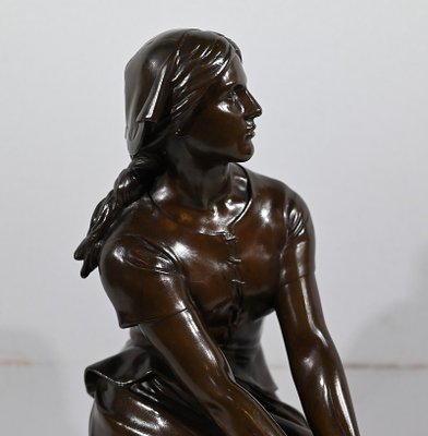 Bronze Joan of Arc in Domrémy from H. Chapu, 1800s-RVK-1777867