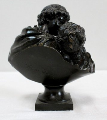 Bronze Le Baiser Donné by J-A. Houdon, Late 19th Century-RVK-895534