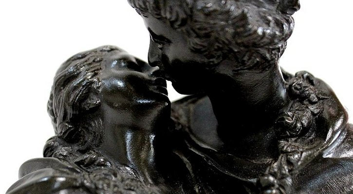 Bronze Le Baiser Donné by J-A. Houdon, Late 19th Century-RVK-895534