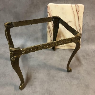 Bronze & Marble Coffee Table, 1950s-SDV-568685