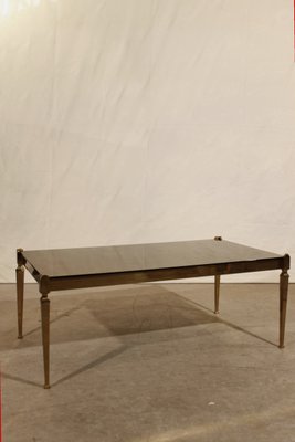 Bronze & Mirrored Coffee Table from Maison Jansen, France, 1950s-WEQ-1150790