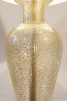 Bronze & Murano Blown Glass Lamp with Gold Inclusion, 1950s-WEQ-1143783