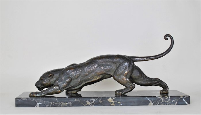 Bronze Panther on the Lookout by D.H. Chiparus-SYQ-1320425