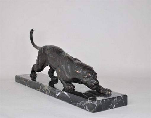 Bronze Panther on the Lookout by D.H. Chiparus-SYQ-1320425