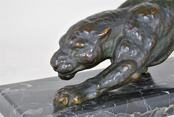 Bronze Panther on the Lookout by D.H. Chiparus-SYQ-1320425