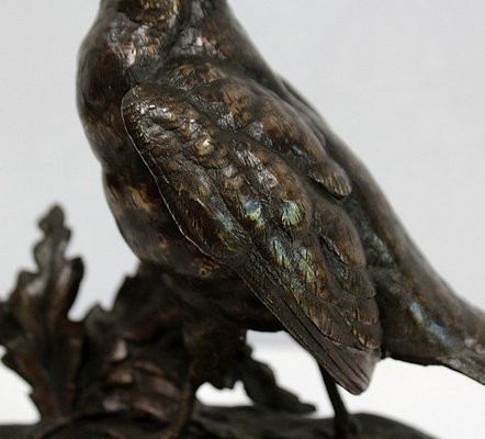 Bronze Partridge by J. Moignez, 19th Century-RVK-953921