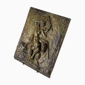 Bronze Plate with Patina Representing Fauns by Clodion-WFS-1578921