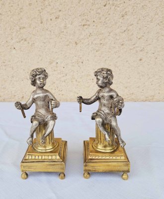 Bronze Putti Pair, 1830, Set of 2-AWH-1746982