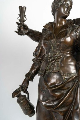 Bronze Sculpture attributed to E. Picault, 19th Century-WFS-2022263