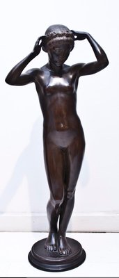 Bronze Sculpture “Nude of Young Woman” by K. Gabriel, 1913-ZCI-751791