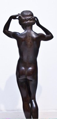 Bronze Sculpture “Nude of Young Woman” by K. Gabriel, 1913-ZCI-751791