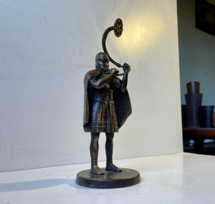 Bronze Sculpture of Lur Playing Viking by Edward Aagaard, 1950s-LCR-1189886