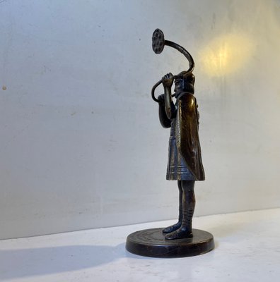 Bronze Sculpture of Lur Playing Viking by Edward Aagaard, 1950s-LCR-1189886