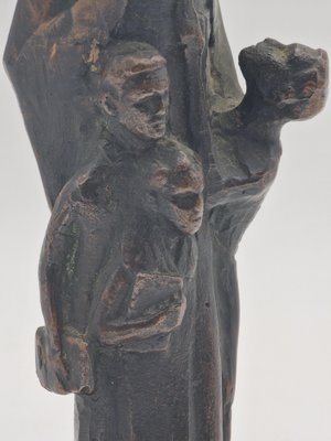 Bronze Sculpture of Teacher with Schoolchildren-RKF-1805287