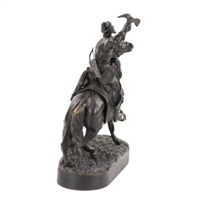 Bronze Sculpture of the Tsars Falconer Model E. Lancer, Russia-WMV-1781023