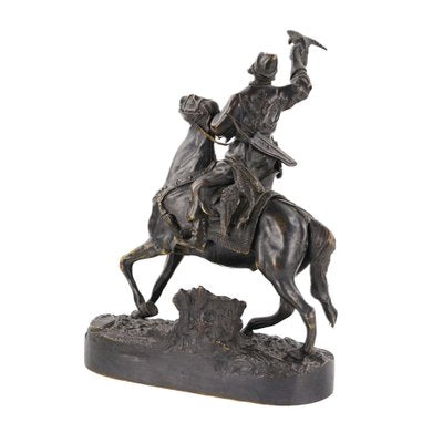 Bronze Sculpture of the Tsars Falconer Model E. Lancer, Russia-WMV-1781023