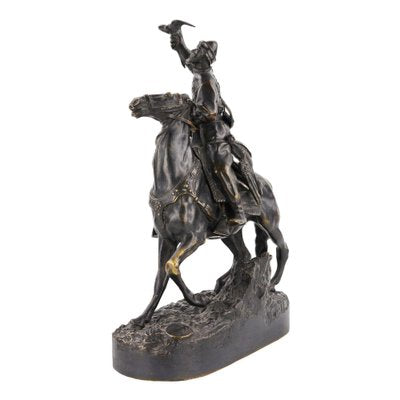 Bronze Sculpture of the Tsars Falconer Model E. Lancer, Russia-WMV-1781023