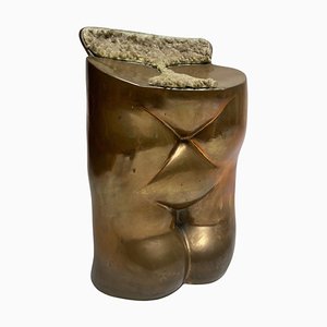 Bronze Sculpture Stool by Novello Finetti for Gavina, 1972-KKZ-1814215