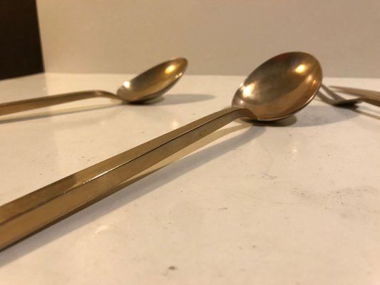 Bronze Serving Set by Sigvard Bernadotte for Scanline, 1950s, Set of 6-LCR-826777