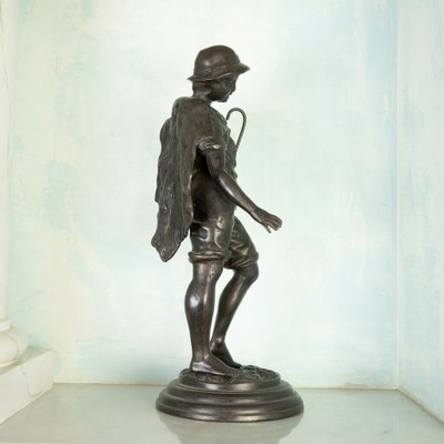 Bronze Statue of Fisherman, 1900s-ZLY-846183